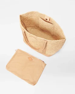 Medium Raffia Tote|MZ Wallace Clearance